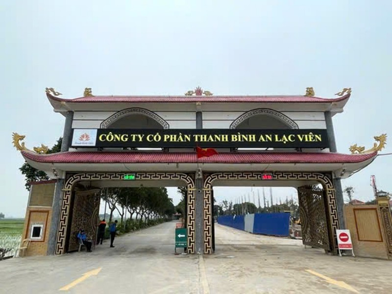 Công ty Cổ phần Thanh Bình An Lạc Viên. (Ảnh: Công an cung cấp)