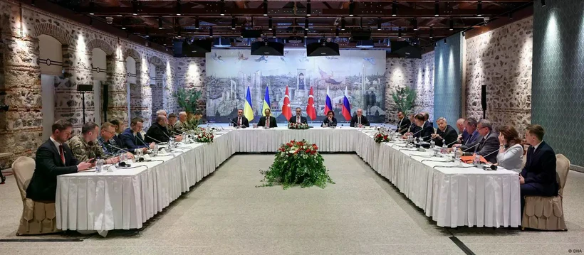 Cuộc đàm phán trực tiếp giữa Nga và Ukraine tại Istanbul. Nguồn: DHA