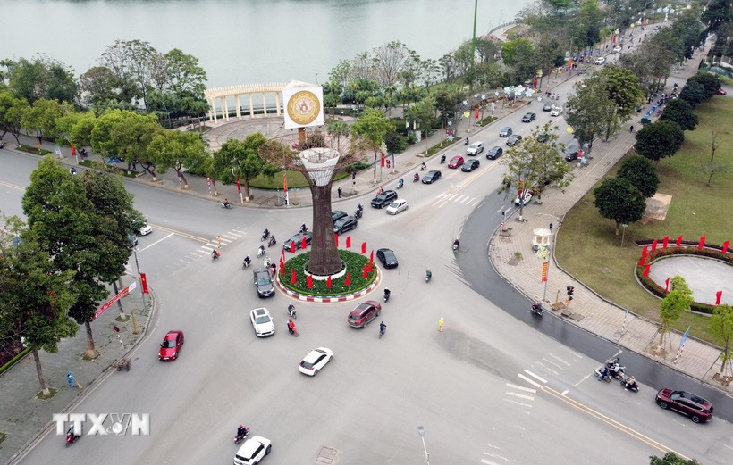 Thành phố Việt Trì (Phú Thọ). (Ảnh: Tạ Toàn/TTXVN)