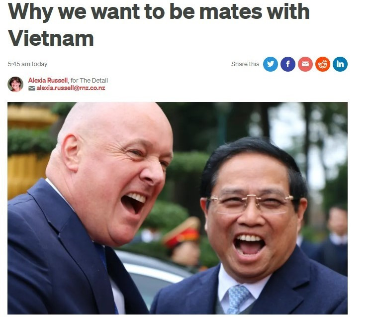 Báo New Zealand đề cao tốc độ tăng trưởng kinh tế của Việt Nam