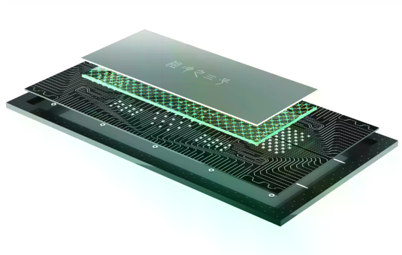 Với 105 qubit và 182 bộ ghép nối, hệ thống máy tính lượng tử siêu dẫn có khả năng xử lý tác vụ với tốc độ nhanh hơn 1.000 tỷ lần so với siêu máy tính mạnh nhất thế giới. (Nguồn: SCMP)