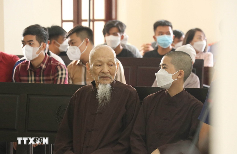 Bị cáo Lê Tùng Vân tại phiên tòa hồi tháng 7/2022. (Ảnh: Bùi Giang/TTXVN)