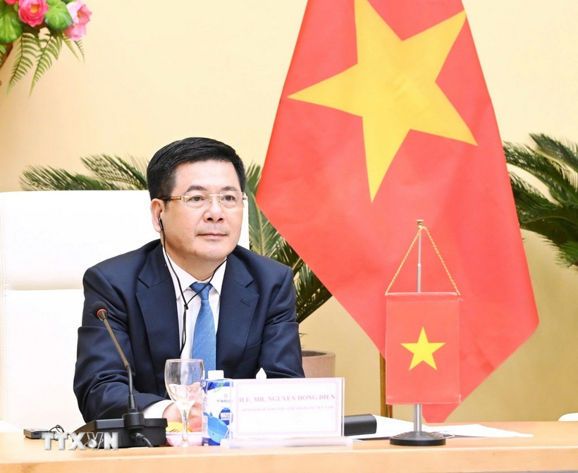 Bộ trưởng Công Thương Nguyễn Hồng Diên. (Ảnh: Trần Việt/TTXVN)