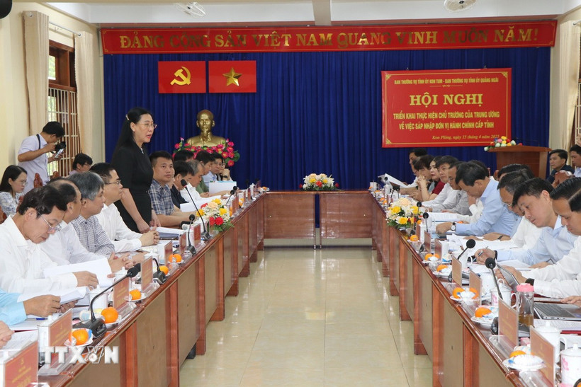 Quang cảnh buổi làm việc. (Ảnh: Cao Nguyên/TTXVN)