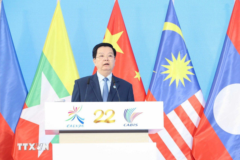 Phó Thủ tướng Chính phủ Mai Văn Chính phát biểu tại Lễ khai mạc. (Ảnh: Công Tuyên/TTXVN)