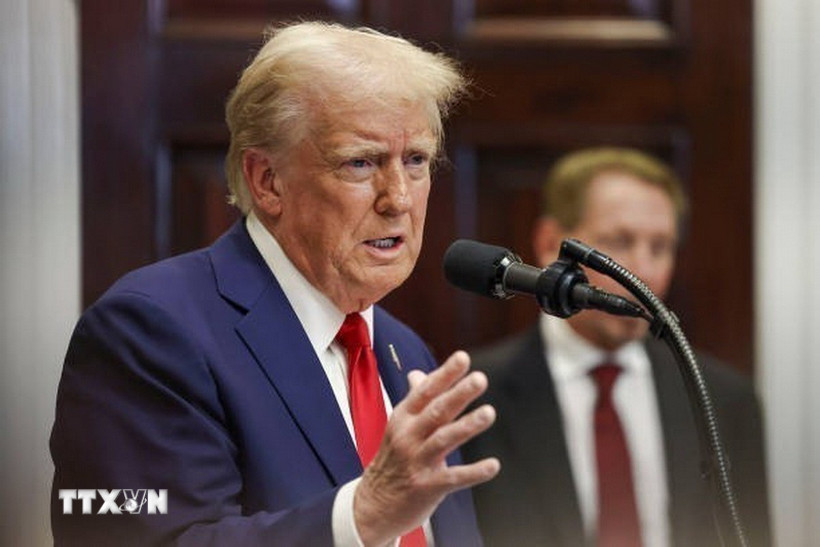 Tổng thống Mỹ Donald Trump. (Ảnh: Getty Images/TTXVN)