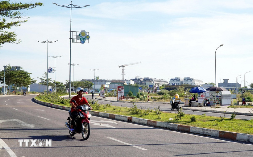 Thị trấn Cát Tiến, huyện Phù Cát (Bình Định) đang hướng tới đạt đô thị loại 4 vào năm 2030, là đô thị vệ tinh của thành phố Quy Nhơn. (Ảnh: Lê Phước Ngọc/TTXVN)