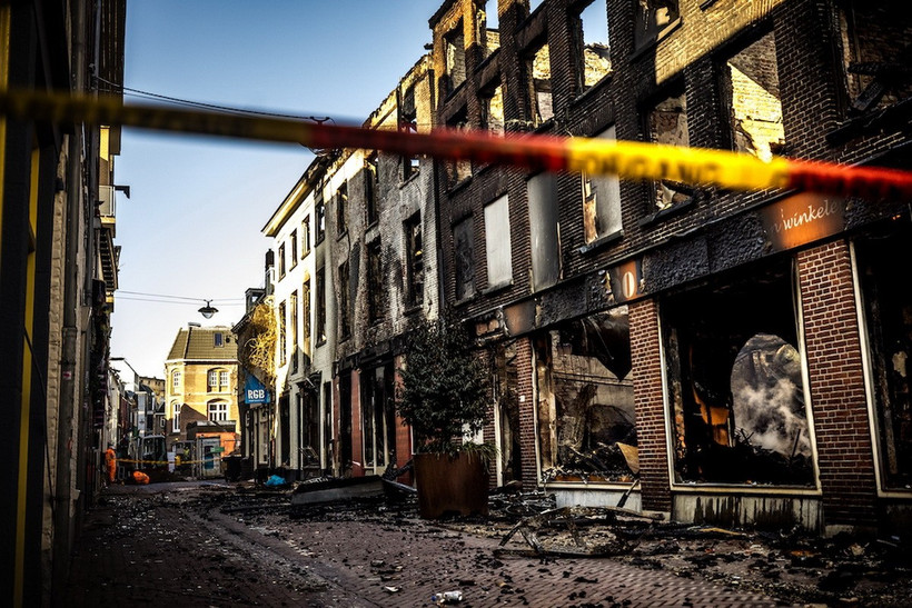 Hiện trường vụ cháy. (Nguồn: ANP)