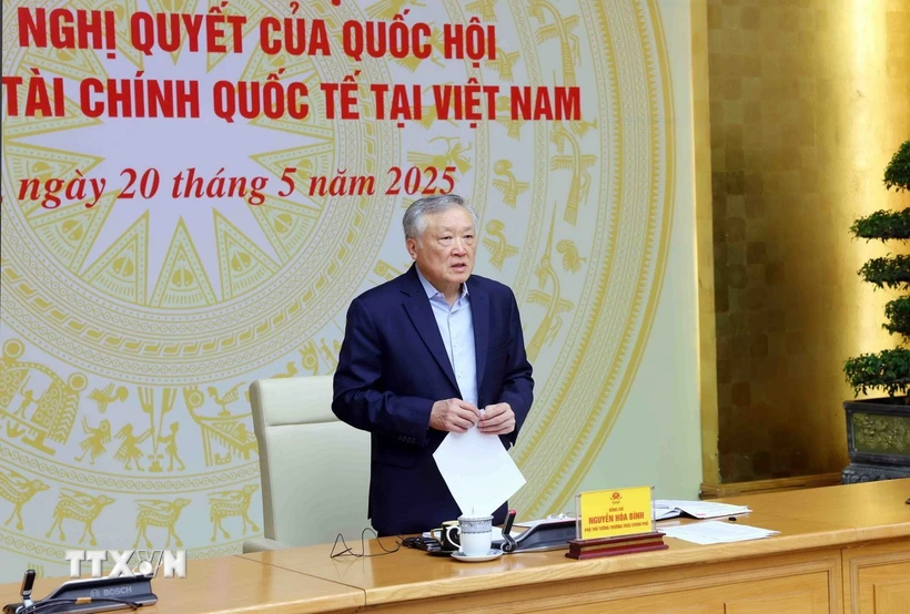 Phó Thủ tướng Thường trực Nguyễn Hòa Bình phát biểu. (Ảnh: Phạm Kiên/TTXVN)