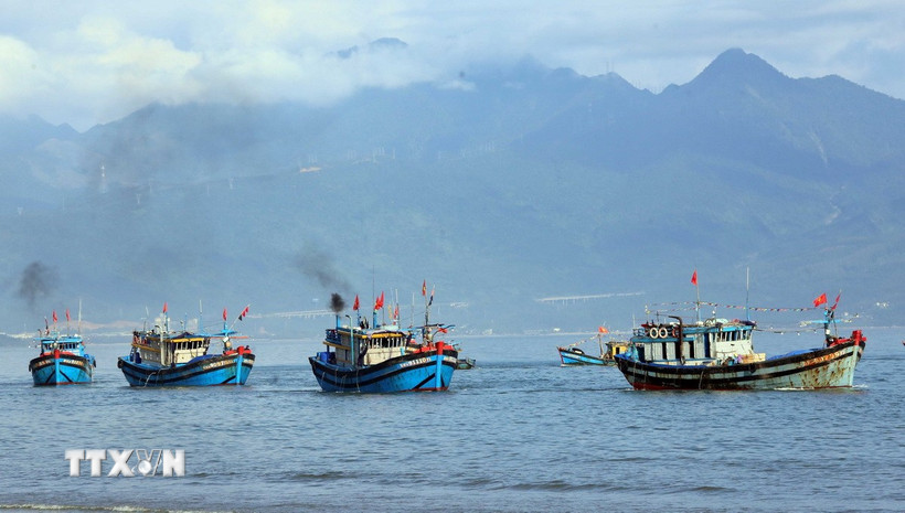 Thuyền đánh bắt thủy sản xa bờ của ngư dân. (Ảnh: Trần Lê Lâm/TTXVN)