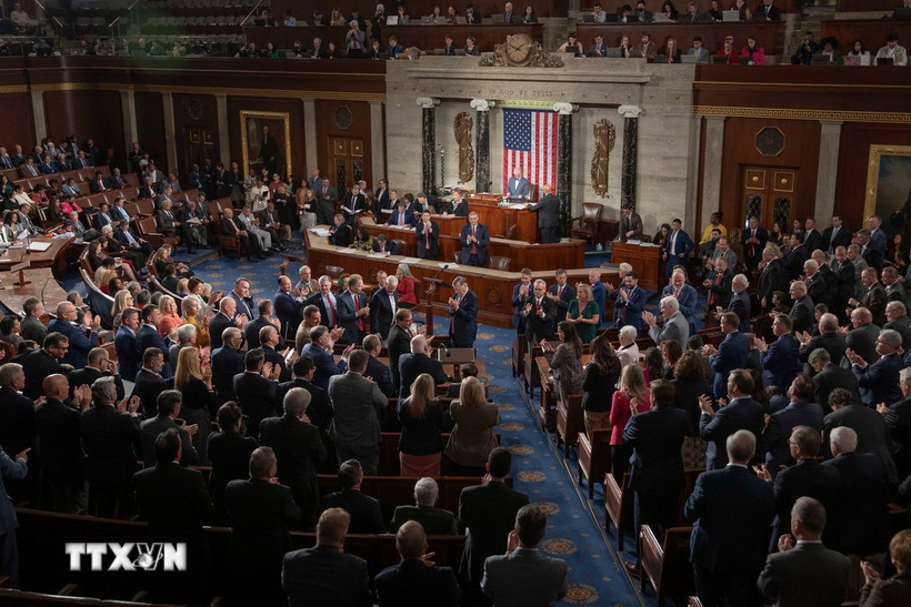 Toàn cảnh một phiên họp của Hạ viện Mỹ tại Washington, DC. (Nguồn: THX/TTXVN)
