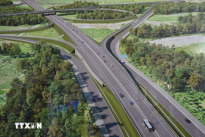 Phối cảnh dự án cao tốc Thành phố Hồ Chí Minh-Thủ Dầu Một-Chơn Thành. (Ảnh: TTXVN phát)