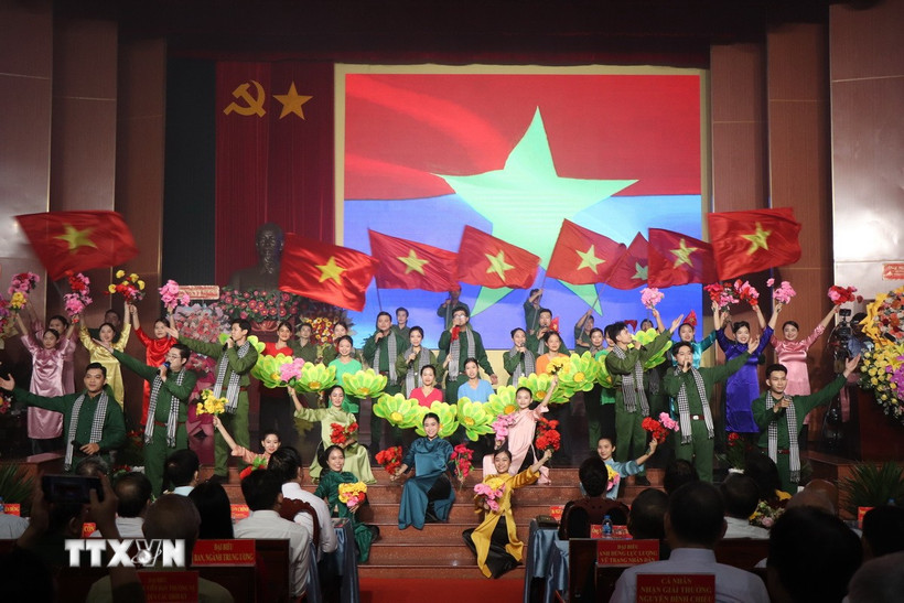 Quang cảnh buổi lễ. (Ảnh: Công Trí/TTXVN)