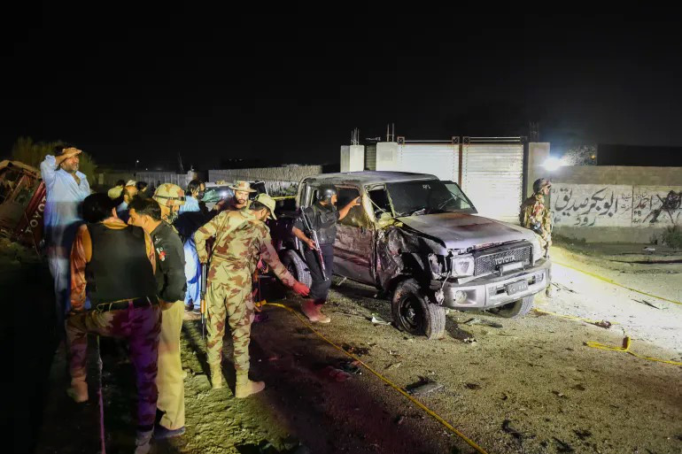 Hiện trường vụ đánh bom. (Nguồn: AFP)