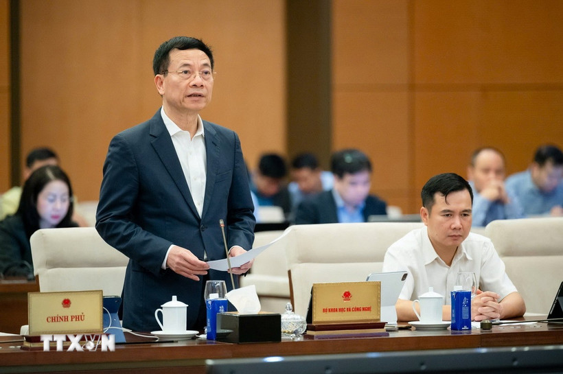 Bộ trưởng Bộ Khoa học và Công nghệ Nguyễn Mạnh Hùng. (Ảnh: Phương Hoa/TTXVN)