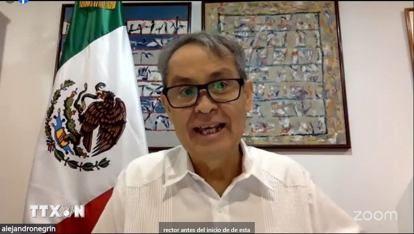 Đại sứ Mexico tại Việt Nam Alejandro Negrín phát biểu tại hội thảo. (Ảnh: Phi Hùng/TTXVN)