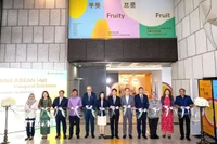 Lễ cắt băng khai trương Không gian ASEAN tại Seoul. (Ảnh: Khánh Vân/TTXVN)