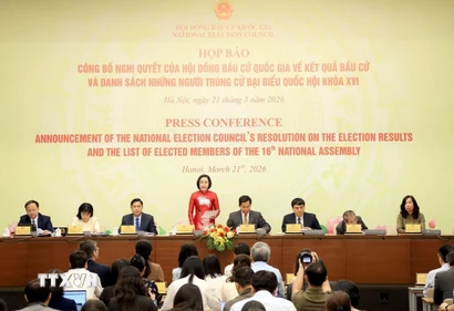 Quang cảnh buổi họp báo. (Ảnh: Tuấn Anh/TTXVN)