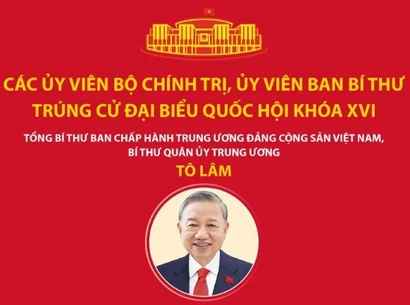 Các Ủy viên Bộ Chính trị, Ủy viên Ban Bí thư trúng cử đại biểu Quốc hội khóa XVI