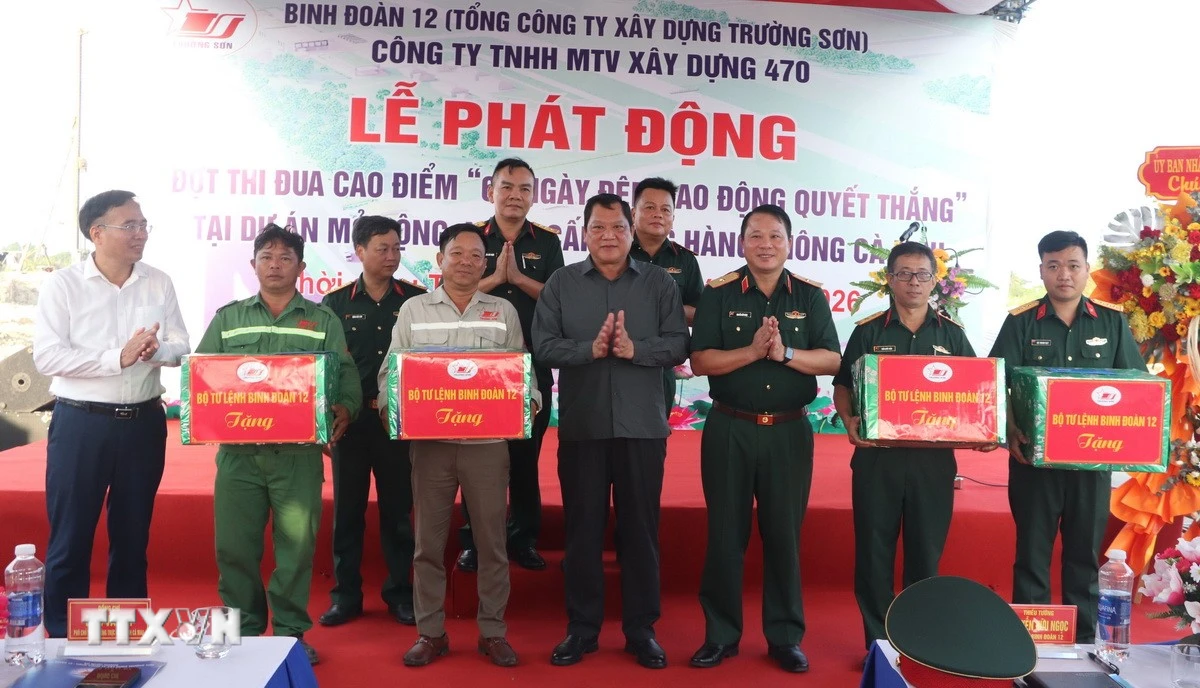 Phát động thi đua 60 ngày đêm đẩy nhanh dự án cảng hàng không Cà Mau