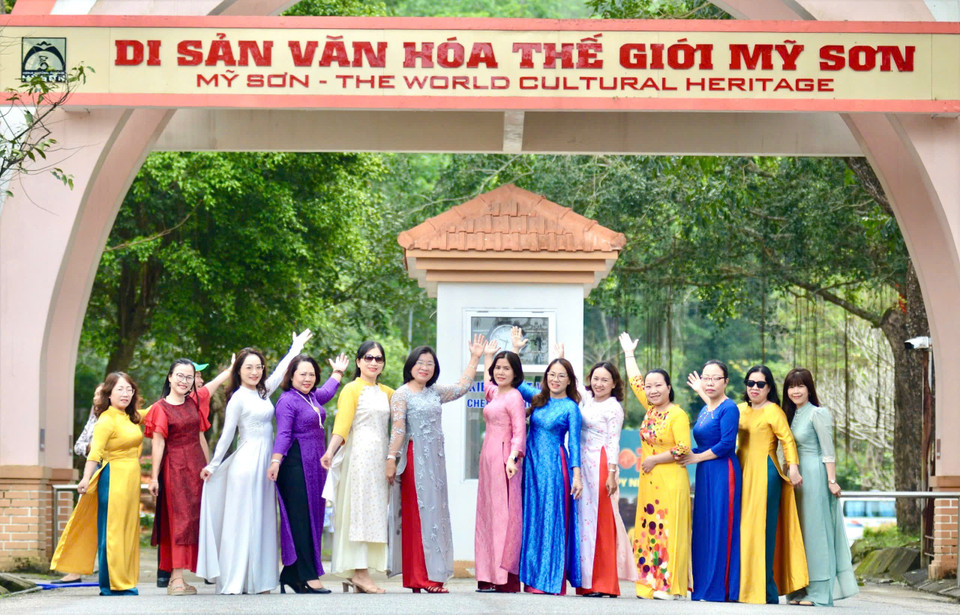 "Những bông hoa" của Trung tâm thông tin Thông tấn xã Việt Nam khu vực miền Trung-Tây Nguyên. (Ảnh: Vietnam+)