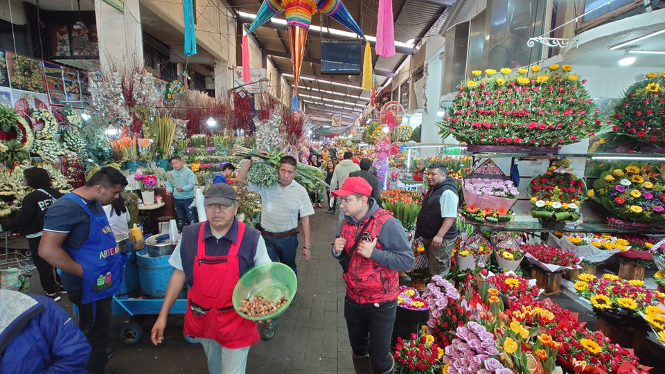 Quang cảnh Chợ hoa Jamaica. (Ảnh: Phi Hùng/TTXVN)