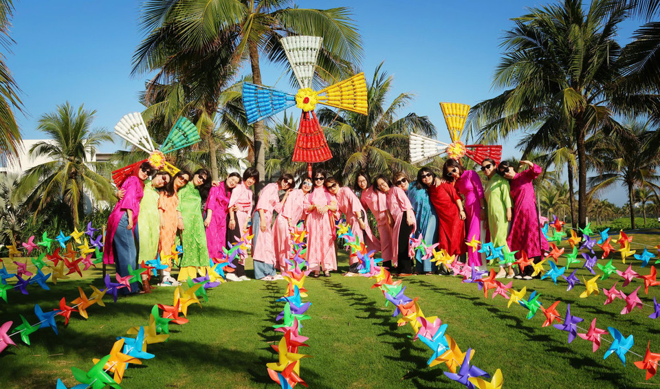 Những sắc màu tươi tắn. (Ảnh: Vietnam+)