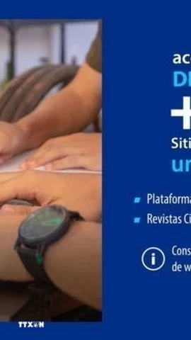 Thông báo của Công ty Viễn thông Cuba (Etecsa). (Ảnh: TTXVN phát)