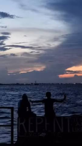 Biển ở Georgetown, Guyana. (Ảnh tư liệu: AP/Matias Delacroix)