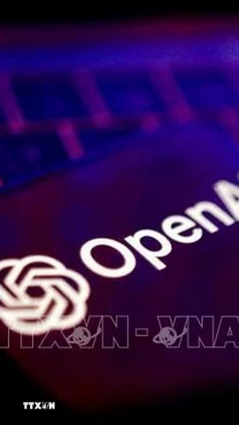 Biểu tượng của OpenAI. (Ảnh: REUTERS/TTXVN)