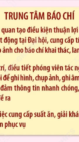 Khai trương Trung tâm Báo chí Đại hội XIV của Đảng 