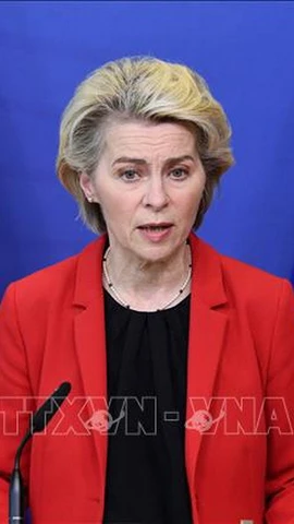 Chủ tịch Ủy ban châu Âu Ursula von der Leyen. (Ảnh: AFP/TTXVN)