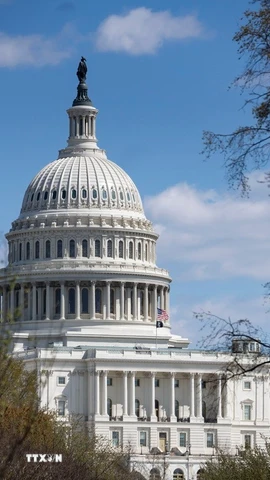 Trụ sở Quốc hội Mỹ ở Washington, D.C. (Ảnh: THX/TTXVN)