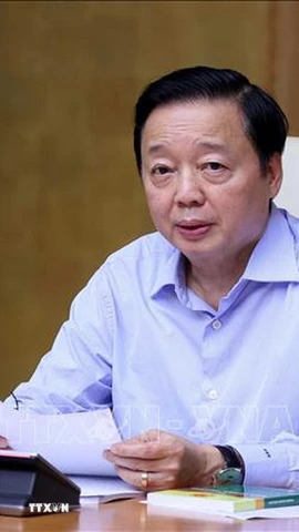 Phó Thủ tướng Trần Hồng Hà phát biểu chỉ đạo. (Ảnh: Văn Điệp/TTXVN)