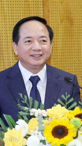 Đồng chí Trịnh Văn Quyết, Bí thư Trung ương Đảng, Trưởng Ban Tuyên giáo và Dân vận Trung ương phát biểu kết luận hội nghị. (Ảnh: Phương Hoa/TTXVN)