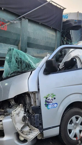 Hiện trường vụ tai nạn giao thông làm 4 người chết, 6 người bị thương trên cao tốc Mai Sơn-Quốc lộ 45 sáng 14/1. (Ảnh: Công an tỉnh Thanh Hóa cung cấp) 