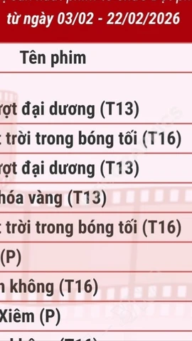 Chiếu miễn phí phim chào mừng thành công Đại hội Đảng lần thứ XIV