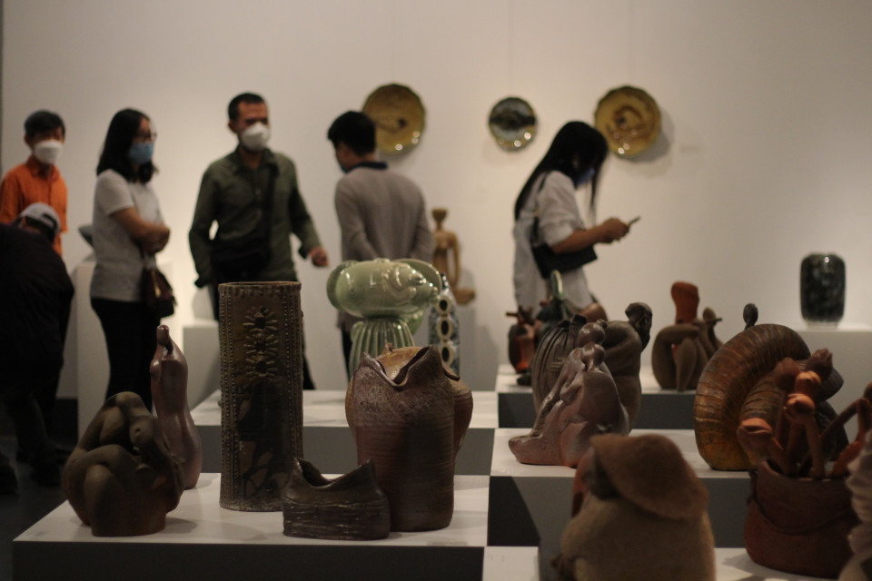 Triển lãm mở cửa đón khách từ ngày 20 đến hết ngày 27/10/2021. (Ảnh: Minh Anh/Vietnam+)