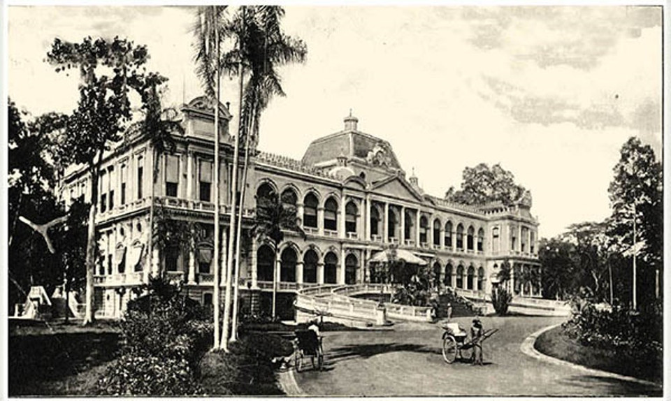 Hình ảnh Dinh Toàn quyền Đông Dương thời Pháp thuộc, nay là Hội trường Thống Nhất. (Ảnh: BTC)