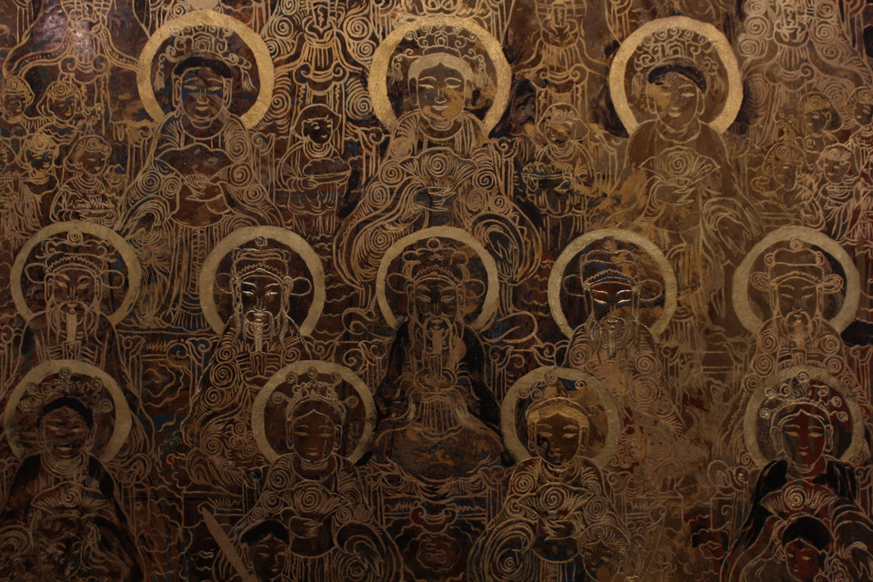 'Tứ phủ công đồng' của Nguyễn Trần Hoàng. (Ảnh: Minh Anh/Vietnam+)