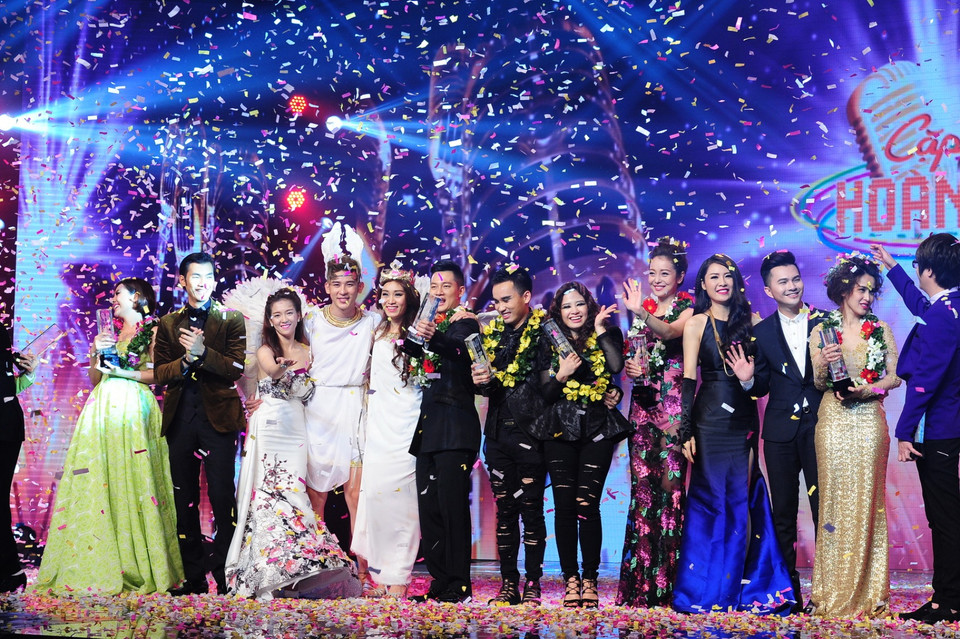 Những gương mặt nghệ sỹ tham dự ‘Cặp đôi hoàn hảo 2014.’ Sau 10 đêm thi, chương trình đã chính thức khép lại. (Ảnh: BTC)