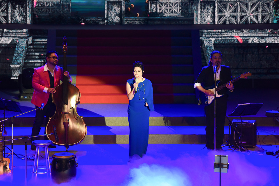 Ca sỹ Mỹ Linh. (Ảnh: PV/Vietnam+)