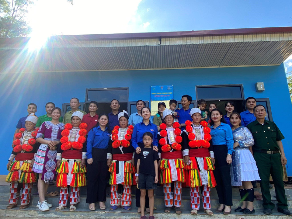 11. Công trình “Trường đẹp cho em” do Tỉnh đoàn Tuyên Quang đề xuất, các đơn vị cơ sở Đoàn tỉnh Tuyên Quang triển khai. (Ảnh: PV/Vietnam+)
