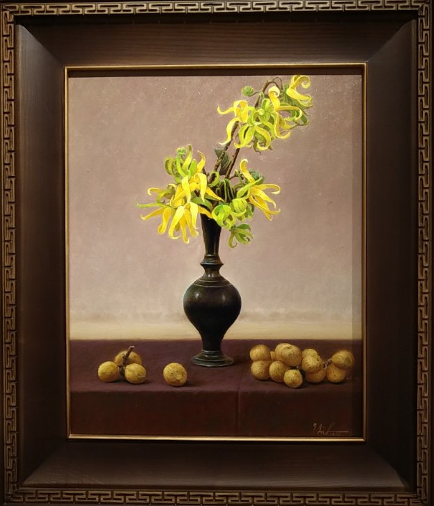 "Hoàng lan" của họa sỹ Lê Thế Anh. (Ảnh Minh Thu/Vietnam+)