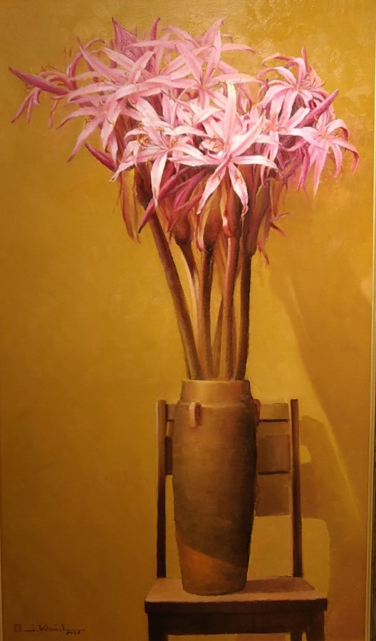 "Hoa Đại tướng quân," hay còn gọi với cái tên dân dã là hoa náng, tác giả Bùi Duy Khánh. (Ảnh Minh Thu/Vietnam+)