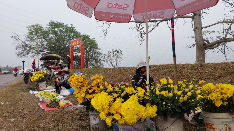 Phiên chợ hội Hiền vắng vẻ vì thiếu màn đánh phết. (Ảnh: Minh Thu/Vietnam+)