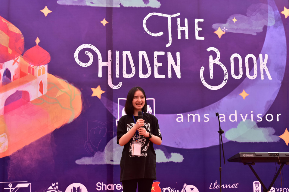 Chương trình The Hidden Book 2019 do các học sinh Trường Hà Nội-Amsterdam trong Câu lạc bộ Ams Advisor tổ chức. (Ảnh: PV/Vietnam+)