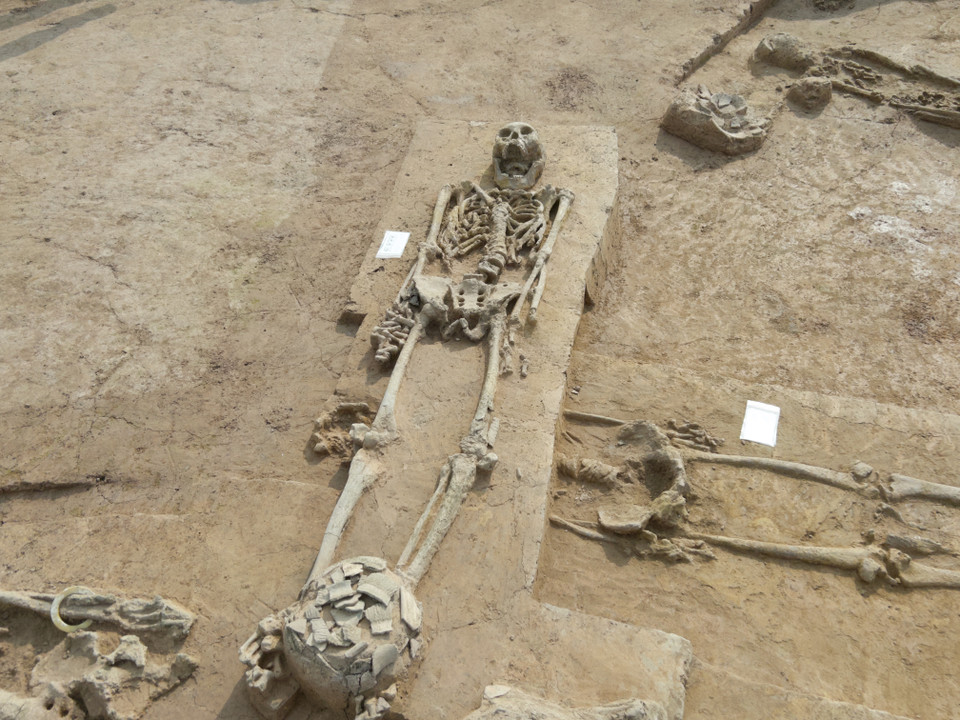 Hình thái mộ còn khá nguyên vẹn. (Ảnh: Phương Anh/Vietnam+)