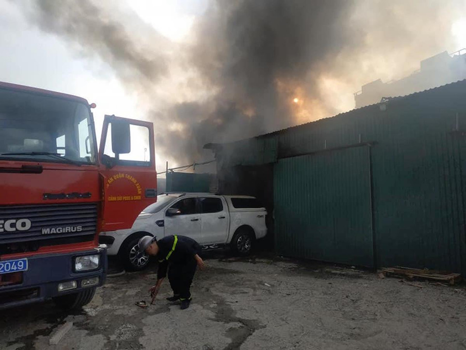 Sự việc xảy ra vào khoảng 16 giờ 30 phút chiều 28/8. (Ảnh: Sơn Bách/Vietnam+)