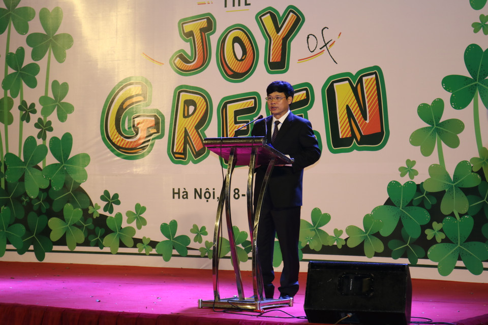 Ông Ngô Văn Quý - Phó Chủ tịch Uỷ ban Nhân dân Thành phố Hà Nội phát biểu tại chương trình. (Ảnh: Vietnam+)